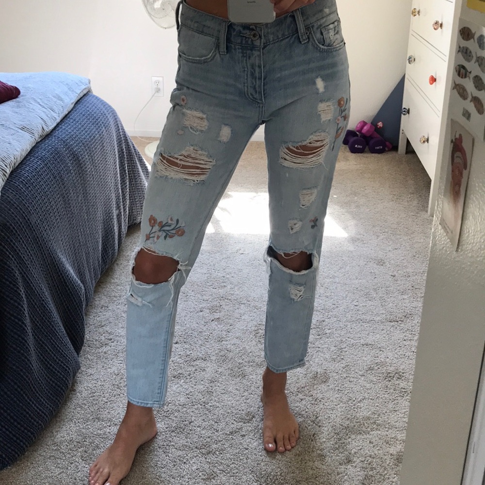 Lucky Brand Embroidered Jeans